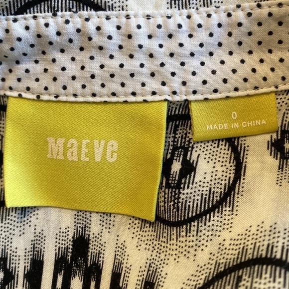 Anthropologie Maeve Anni Popover Bicycle Blouse Sz 2 - Picture 11 of 13